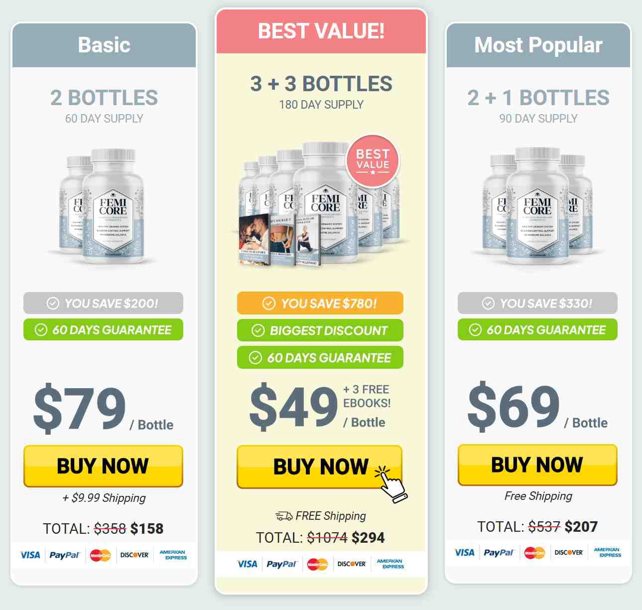 FemiCore Discounted Offers